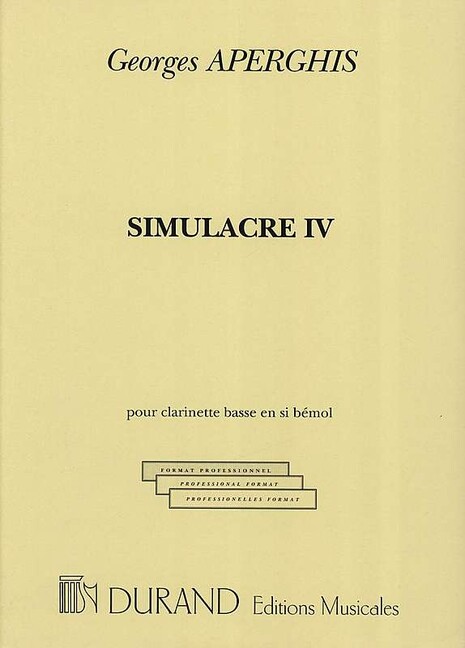 Simulacre 4 pour clarinette