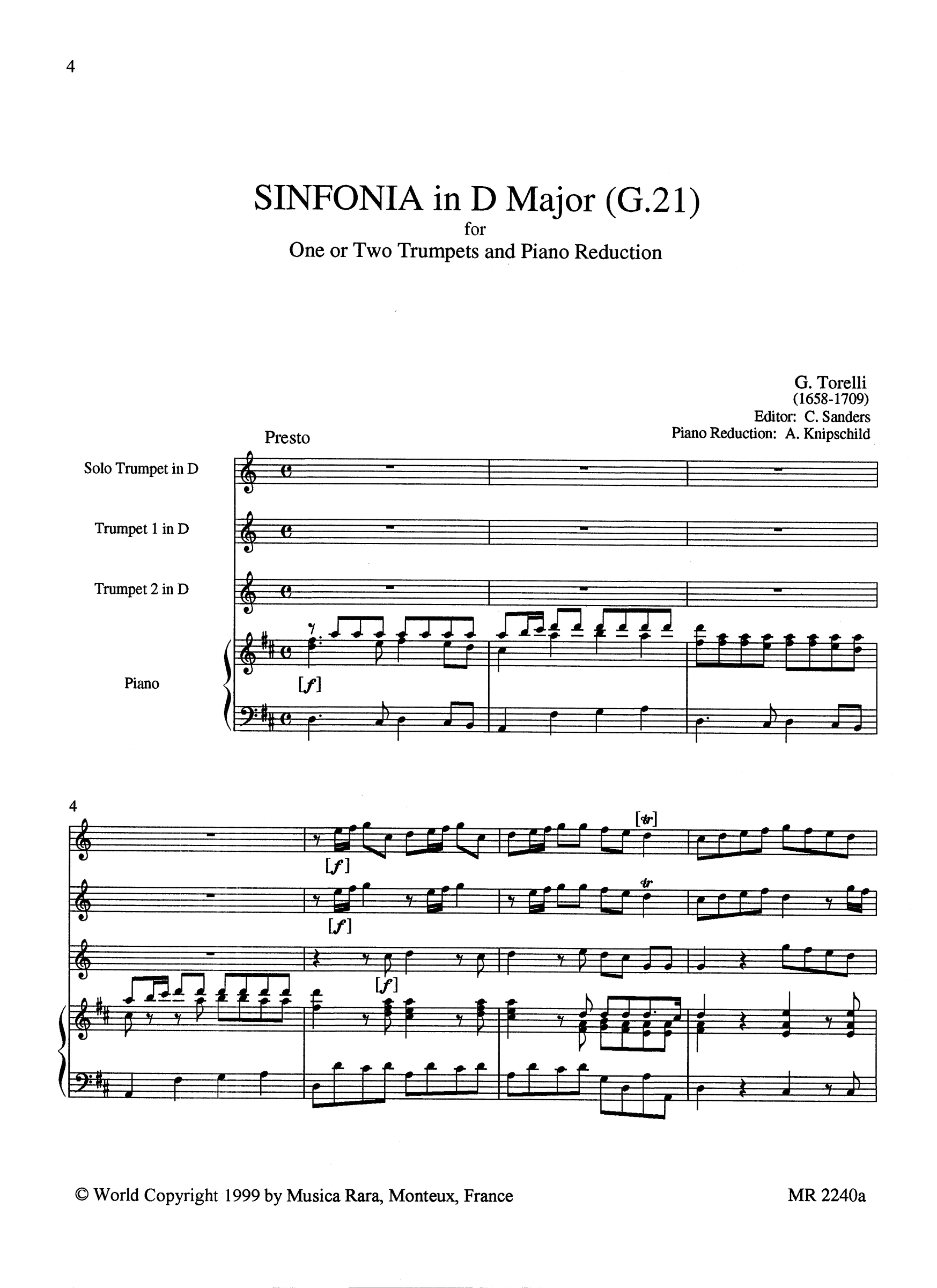 Sinfonie D-Dur G21