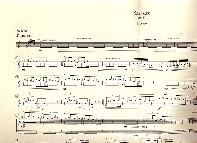 Sarasax Suite in 5 Sätzen für