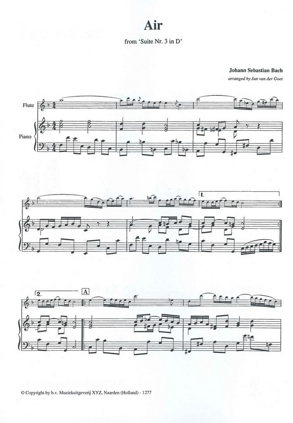 Air for flute and piano