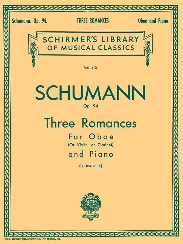 3 Romances op.94 for