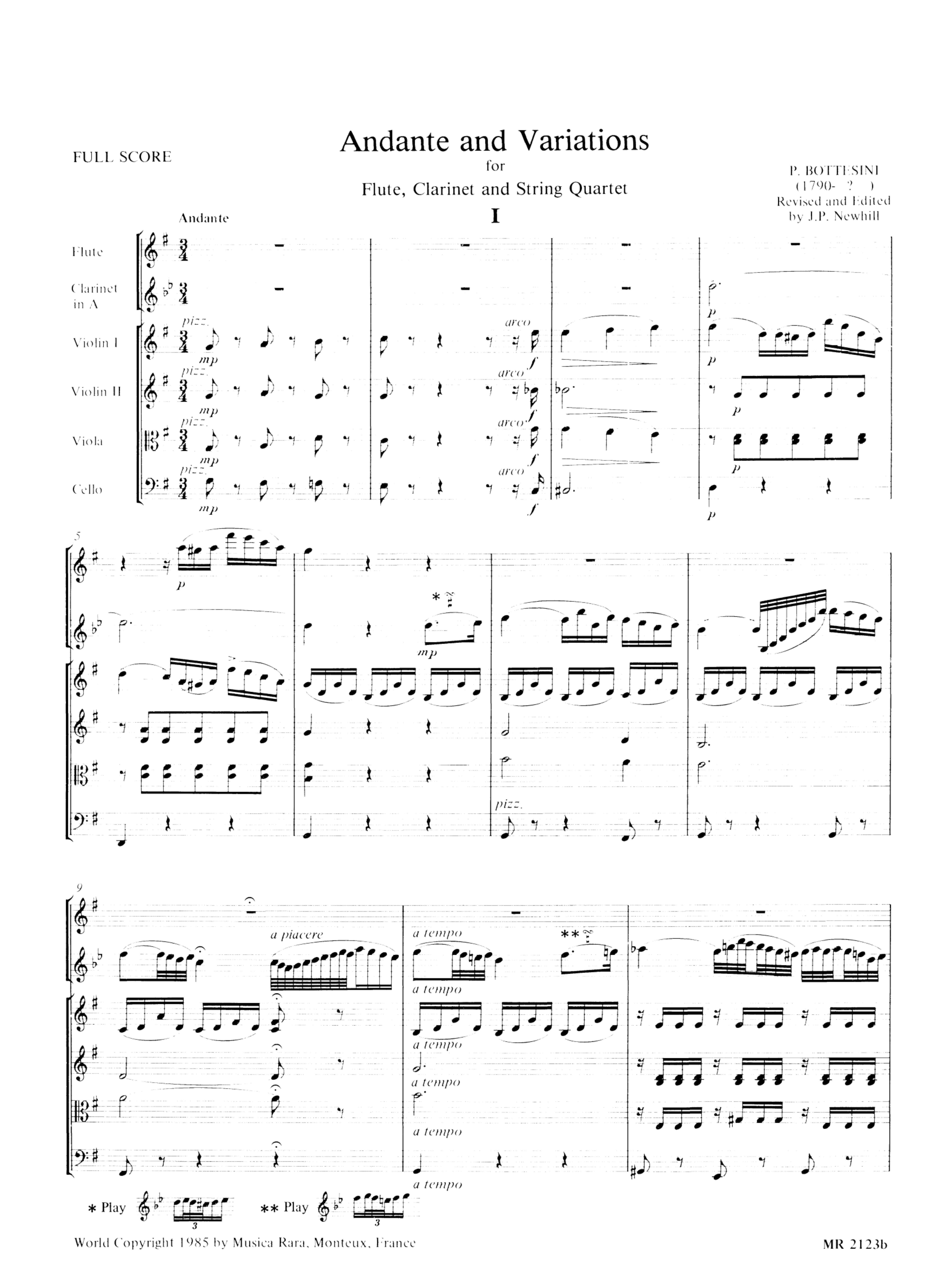 Andante and Variations