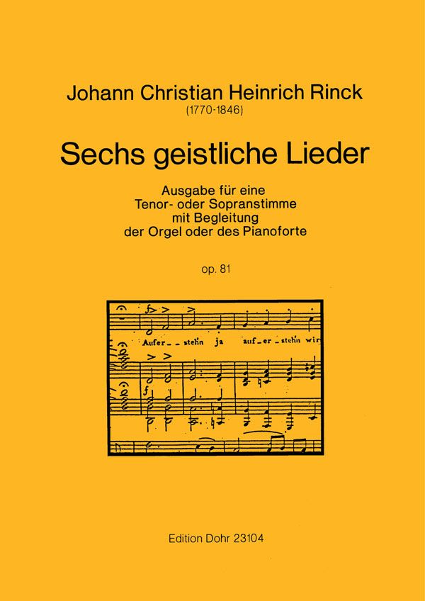6 geistliche Lieder op.81