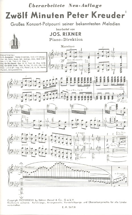 12 Minuten Peter Kreuder: