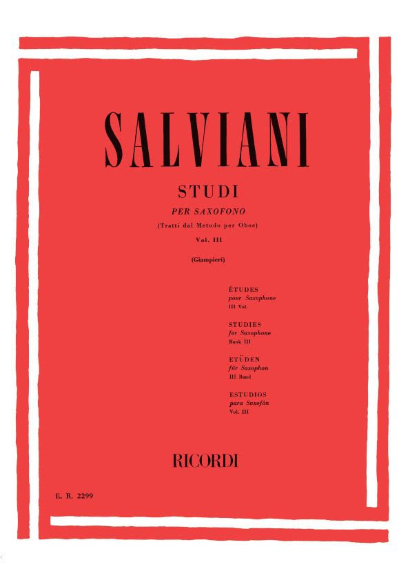 Studies vol.3 for saxophone