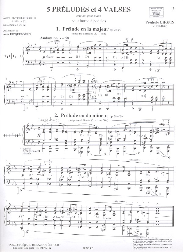 5 Preludes  et  4 valses
