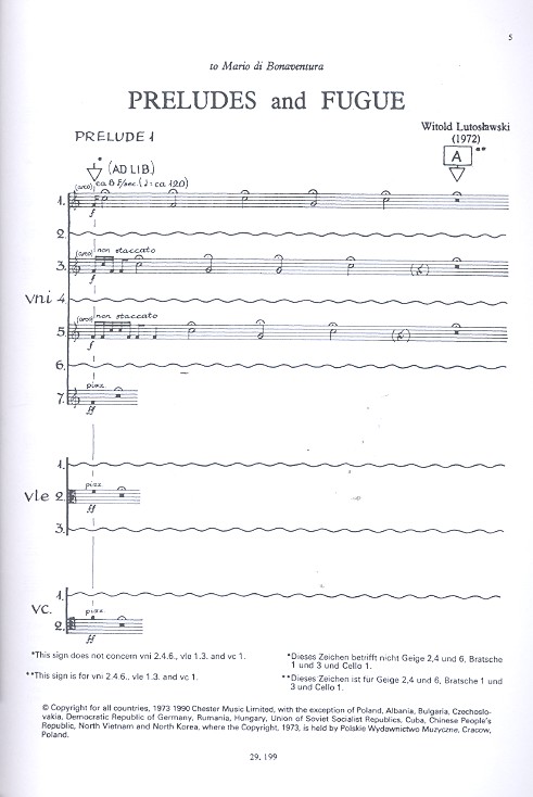 Preludes and Fugue for