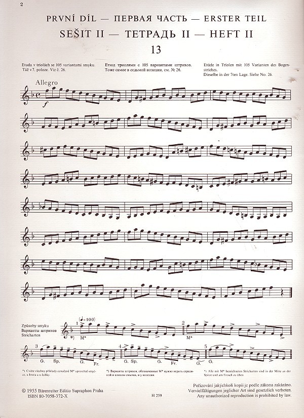 Schule der Bogentechnik op.2,2