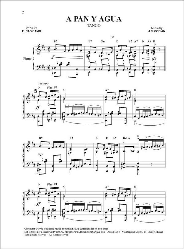 Argentina's Tango: for piano