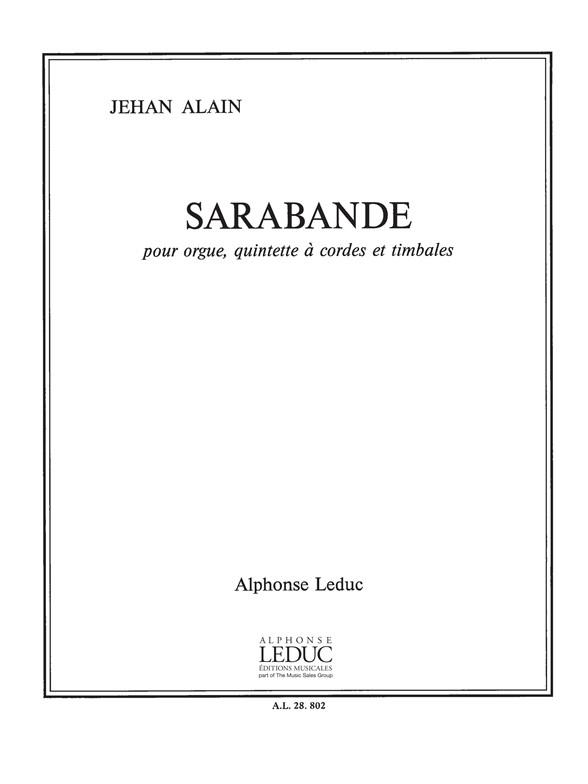 Sarabande pour orgue,