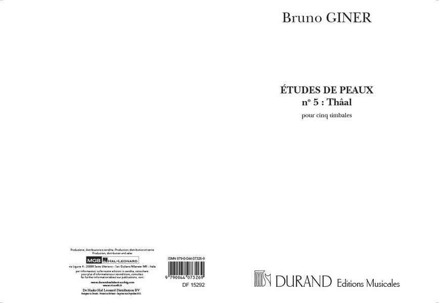 Etudes de peaux vol.5