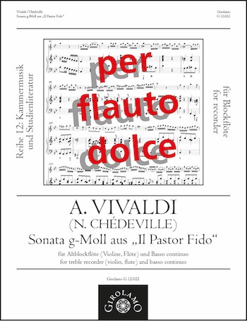 Sonate g-Moll aus 'Il Pastor Fido'