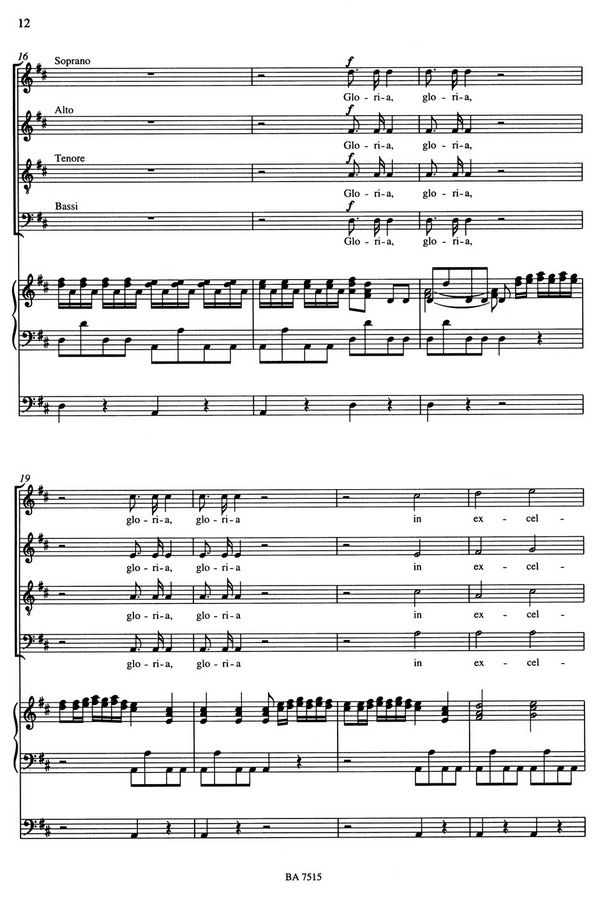 Introduzione al Gloria RV642  und  Gloria D-DurRV589