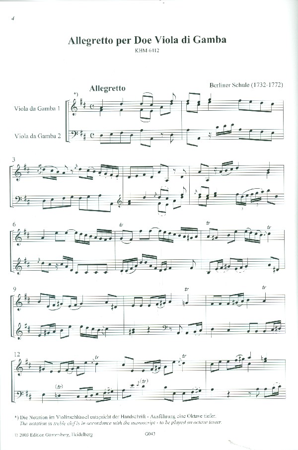 Allegretto  und   Scherzando und