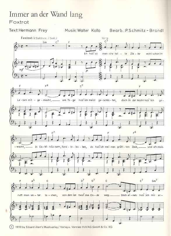 Immer an der Wand lang: