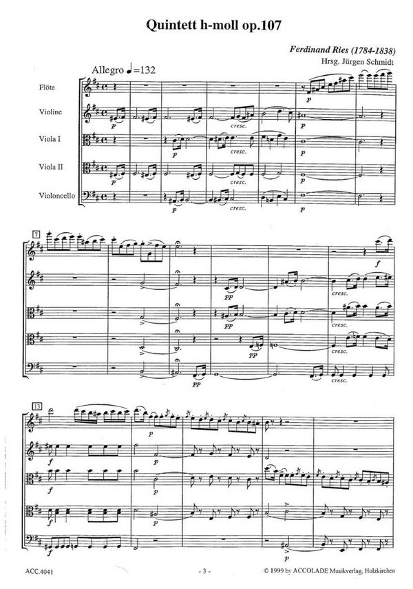 Quintett h-Moll op.107