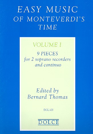 Easy Music of Monteverdi's Time vol.1