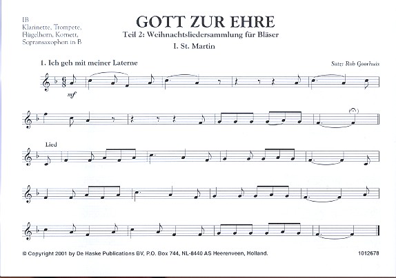 Gott zur Ehre Band 2: Weihnachtsliedersammlung 