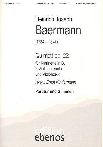 Quintett op.22 für Klarinette