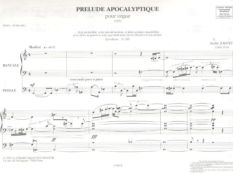 Prélude apocalyptique