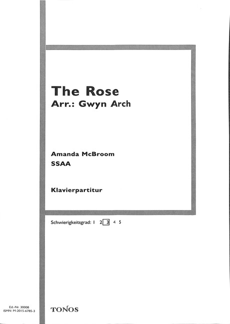The Rose für Frauenchor