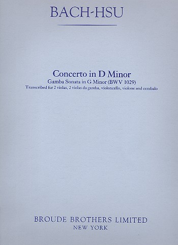 Konzert d-Moll BWV1029