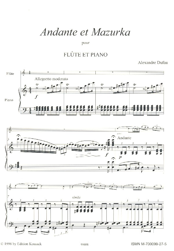 Andante et Mazurka