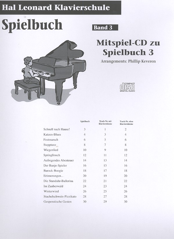 Klavierschule Band 3 - Spielbuch (+CD)