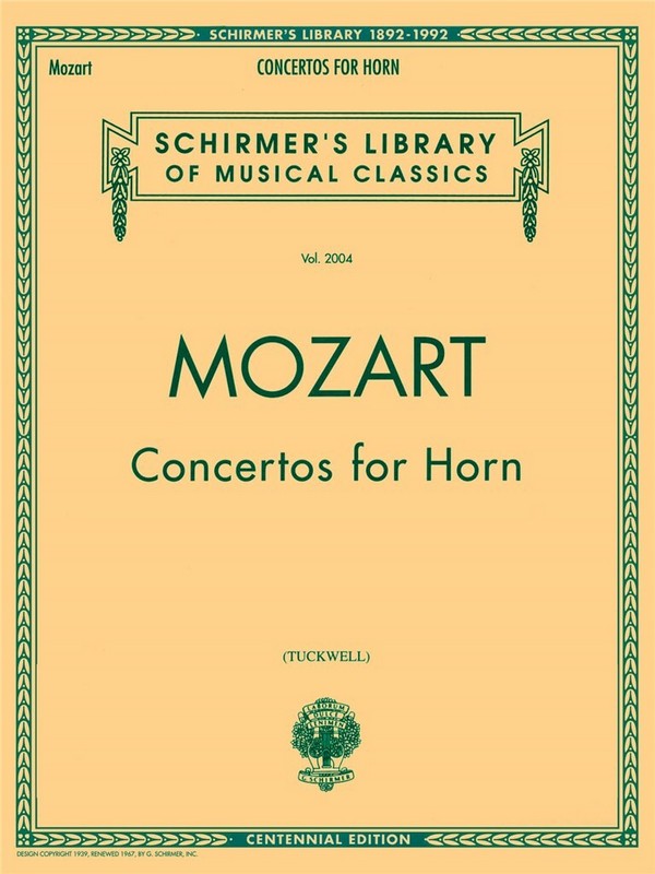 Concertos for horn
