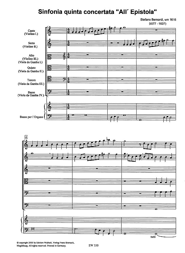 Sinfonia concertata quinta all epistola