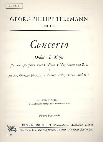Concerto D-Dur für 2 Flöten,