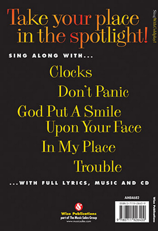 Sing with Coldplay (+CD):