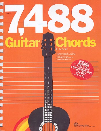 7,488 Guitar Chords: book for