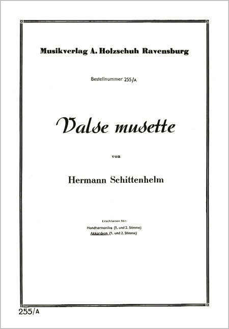 VALSE MUSETTE FUER
