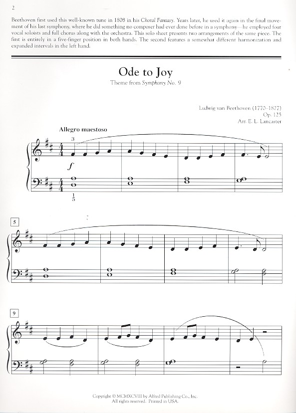 Ode to Joy