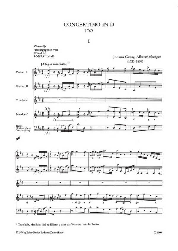 Concertino D-Dur