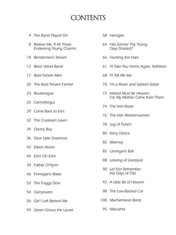 The big Book of Irish Songs: