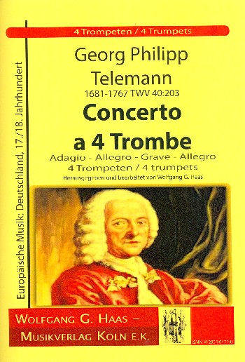 Concerto à 4 trombe TWV40:203