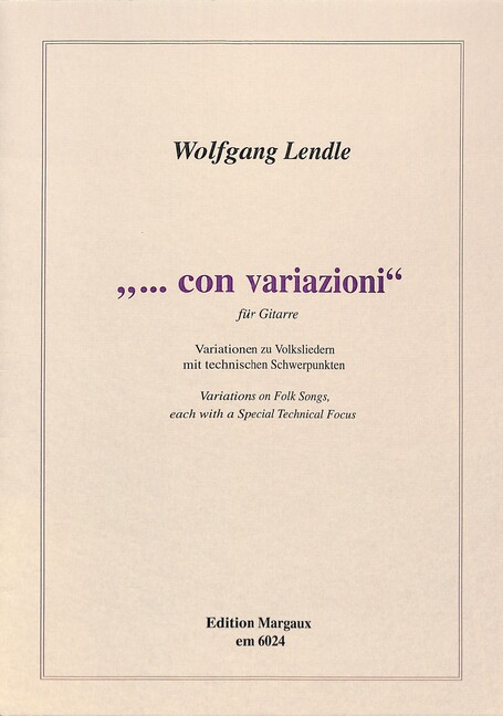 Con variazioni - Variationen mit technischen Schwerpunkten