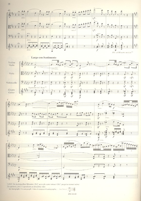 Quartett Nr.14 für Streichtrio