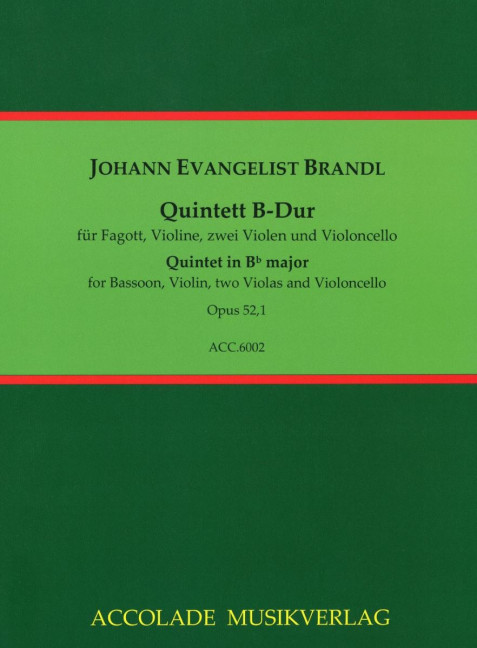Quintett B-Dur op.52,1 für Fagott,