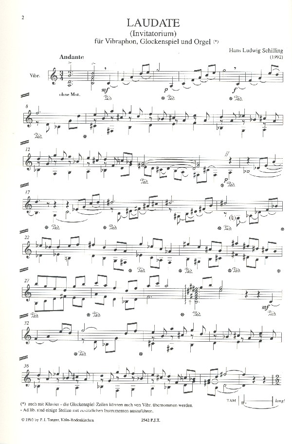 Laudate für Vibraphon,