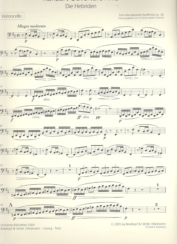 Die Hebriden op.26 - Ouvertüre