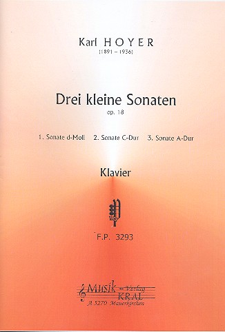 3 kleine Sonaten op.18 für Klavier