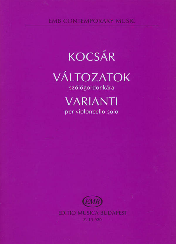 VARIANTI PER VIOLONCELLO