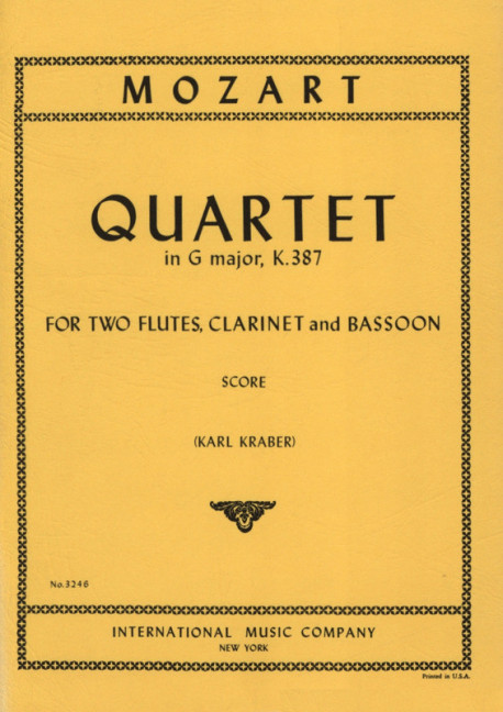 Quartet G major KV387