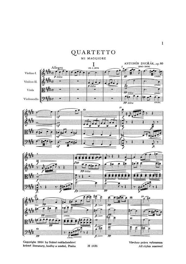 Streichquartett E-Dur Nr.8 op.80