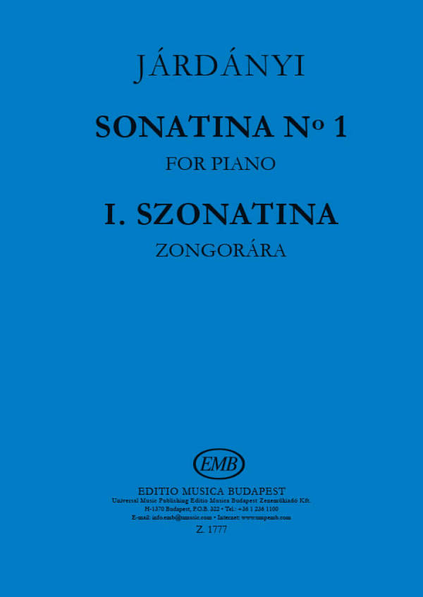 SONATINE NR.1 FUER KLAVIER