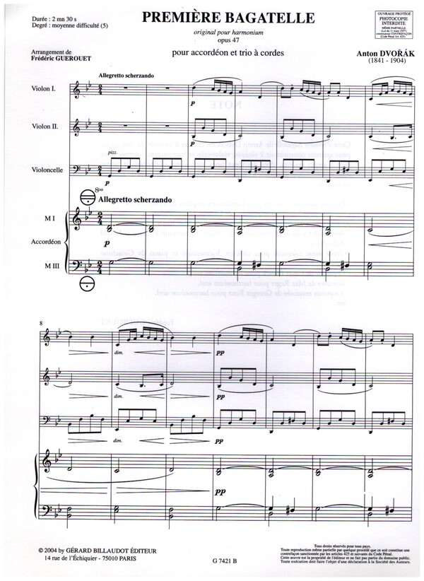 Bagatelle no.1 op.47