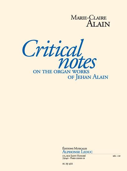 Critical notes on the organ